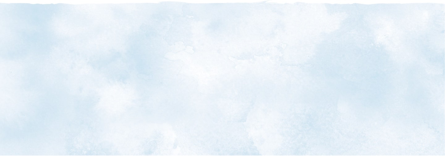A soft, light blue watercolor background with subtle texture and cloudy, uneven blending.